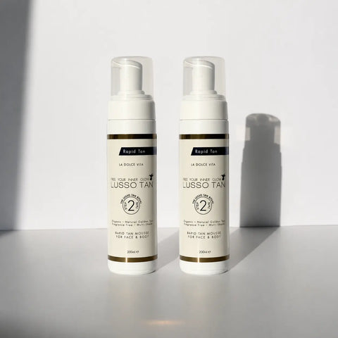 .Rapid Tan Mousse 200ml x 2 Lusso Tan