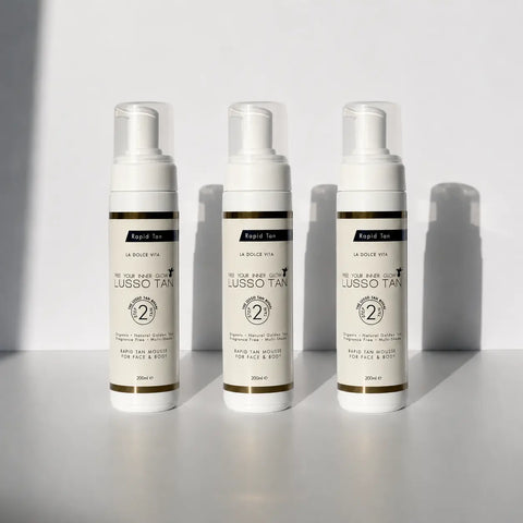 .Rapid Tan Mousse 200ml x 3 Lusso Tan