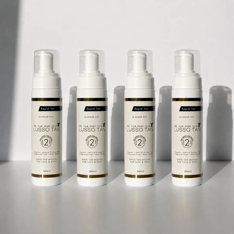 .Rapid Tan Mousse 200ml x 4 Lusso Tan