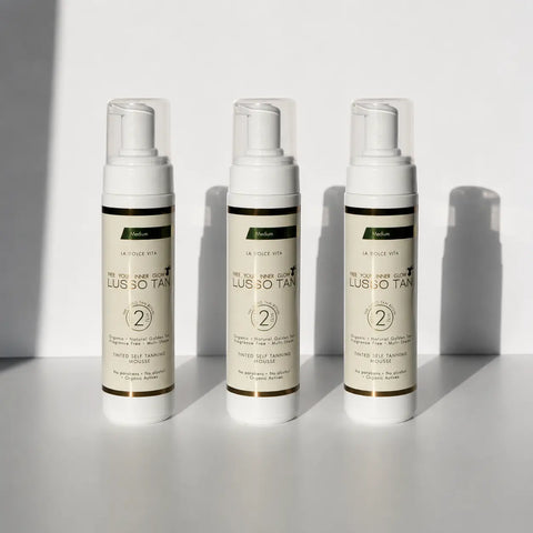 .Tinted Self Tanning Mousse 200ml x 3 (Variants) Lusso Tan
