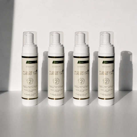 .Tinted Self Tanning Mousse 200ml x 4 (Variants) Lusso Tan