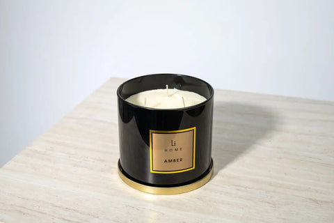 Amber - 3 Wick Luxury Candle 1kg Lifestyle Home Collection