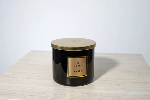 Amber - 3 Wick Luxury Candle 1kg Lifestyle Home Collection