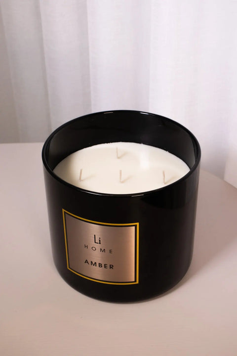 Amber - 3 Wick Luxury Candle 1kg Lifestyle Home Collection
