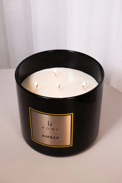 Amber - 3 Wick Luxury Candle 1kg Lifestyle Home Collection