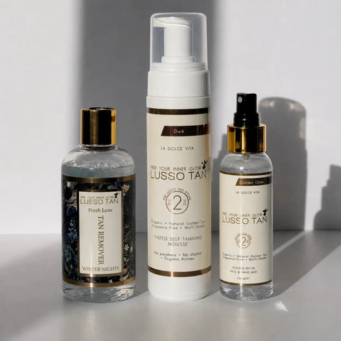Complete Self Tan Gift Set – Rapid Tan, Face Mist & Tan Remover Lusso Tan