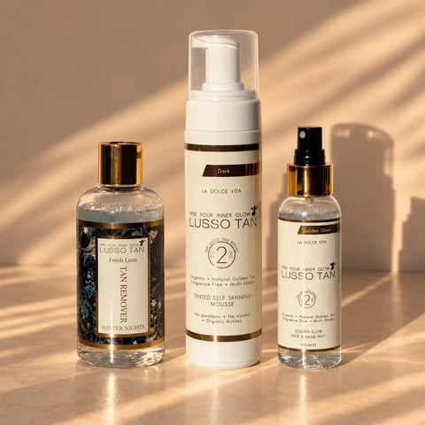 Complete Self Tan Gift Set – Rapid Tan, Face Mist & Tan Remover Lusso Tan