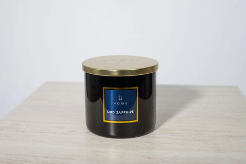 Oud Sapphire - 3 Wick Luxury Candle 1kg Lifestyle Home Collection