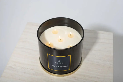 Oud Sapphire - 3 Wick Luxury Candle 1kg Lifestyle Home Collection