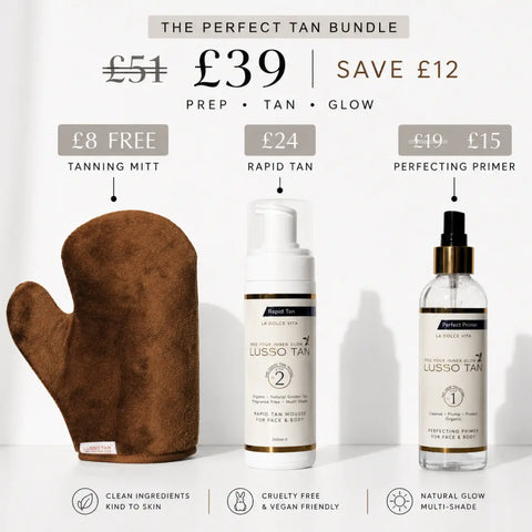 Rapid Self Tanning Mousse Bundle Lusso Tan