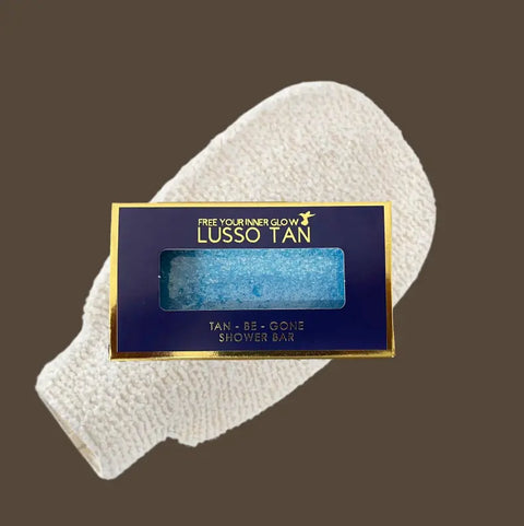 Tan-Be-Gone Bar & Exfo Mitt Lusso Tan