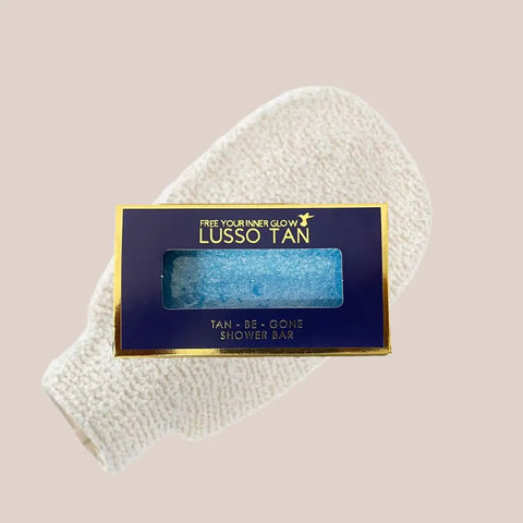 Tan-Be-Gone Bar & Exfo Mitt Lusso Tan