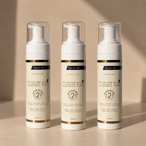 Tanning Mousse 200ml x 3 Lusso Tan