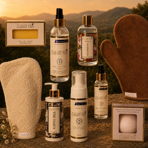 The 9 Piece EXCLUSIVE ONLINE Birthday Bundle Lusso Tan