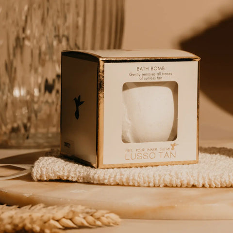 The Sculpted Vegan Lusso Tan Original Tan Removing Bath Bomb