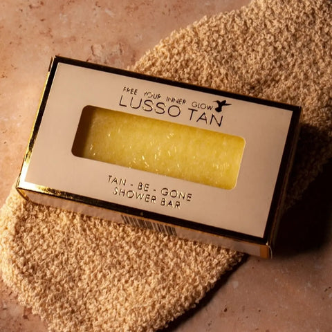 The Sculpted Vegan Tan-Be-Gone Shower Bar - Original Fresh Lemon