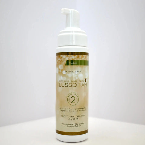 Tinted Self Tanning Mousse 200ml (Variants) Lusso Tan