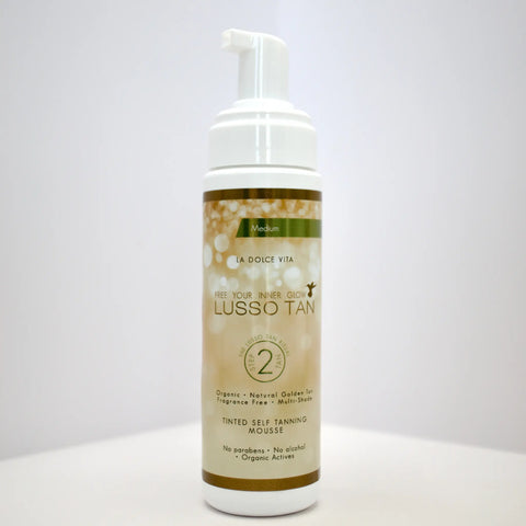 Tinted Self Tanning Mousse 200ml (Variants) Lusso Tan