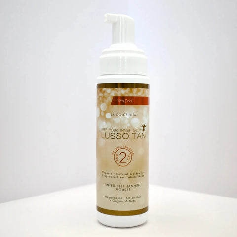 Tinted Self Tanning Mousse 200ml (Variants) Lusso Tan