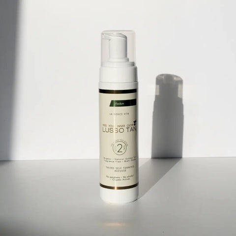Tinted Self Tanning Mousse 200ml (Variants). Lusso Tan