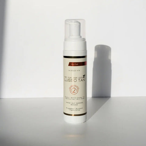 Tinted Self Tanning Mousse 200ml (Variants). Lusso Tan